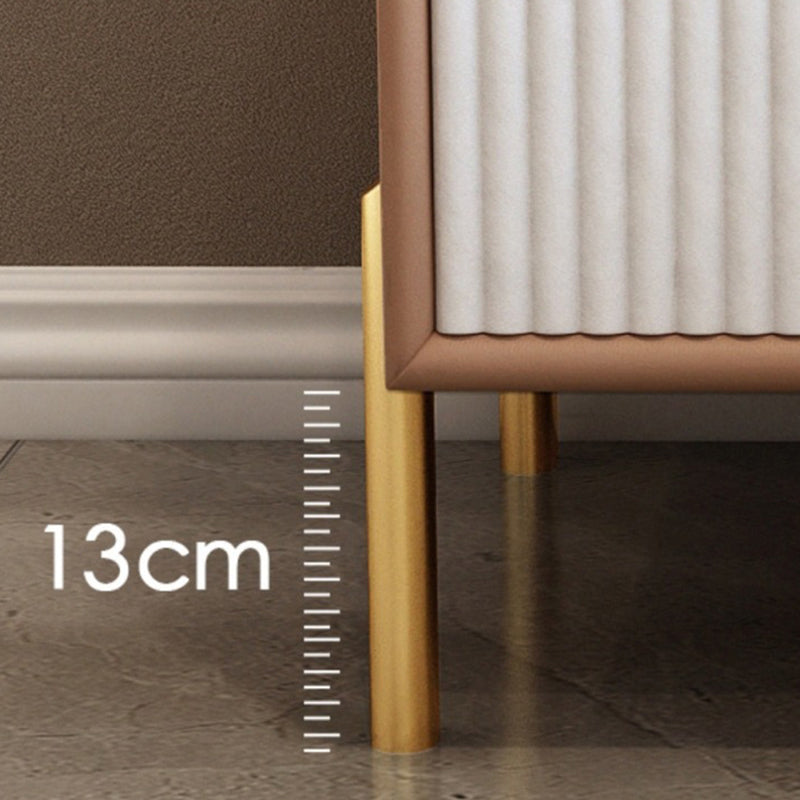 Modern Accent Table Nightstand Stone Drawer Storage Bedside Cabinet with Legs Clearhalo 'Bedroom Furniture' 'furn' 'furn_night_stand' 'Furniture' 'night_stand' 'Nightstands' 7244447