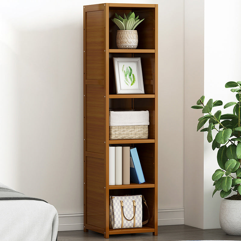 11.8"W Rectangle Accent Chest, Brown Mid-Century Modern Cabinet with Shelves Clearhalo 'Cabinets & Chests' 'cabinets_chests' 'furn' 'furn_cabinets_chests' 'Furniture' 'Living Room Furniture' 7244533