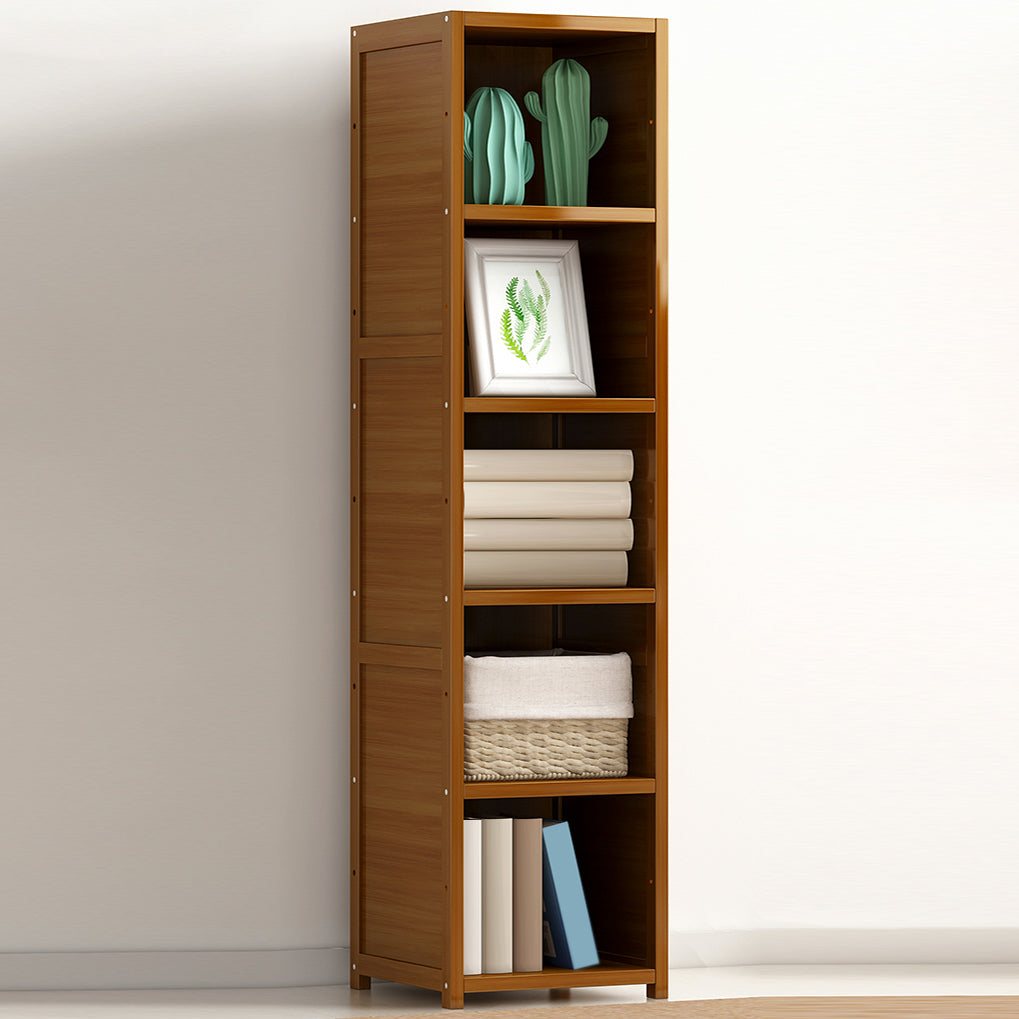 11.8"W Rectangle Accent Chest, Brown Mid-Century Modern Cabinet with Shelves Clearhalo 'Cabinets & Chests' 'cabinets_chests' 'furn' 'furn_cabinets_chests' 'Furniture' 'Living Room Furniture' 7244538