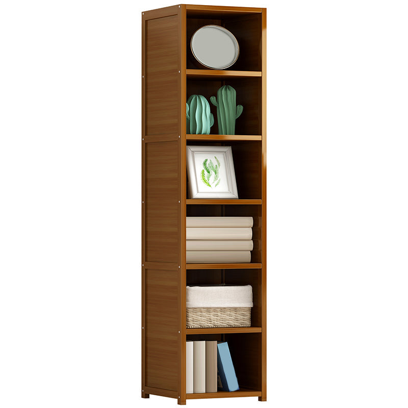 11.8"W Rectangle Accent Chest, Brown Mid-Century Modern Cabinet with Shelves Clearhalo 'Cabinets & Chests' 'cabinets_chests' 'furn' 'furn_cabinets_chests' 'Furniture' 'Living Room Furniture' 7244541