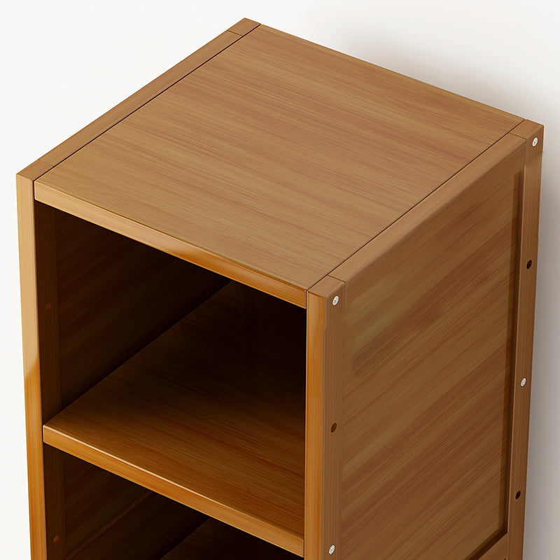 11.8"W Rectangle Accent Chest, Brown Mid-Century Modern Cabinet with Shelves Clearhalo 'Cabinets & Chests' 'cabinets_chests' 'furn' 'furn_cabinets_chests' 'Furniture' 'Living Room Furniture' 7244543