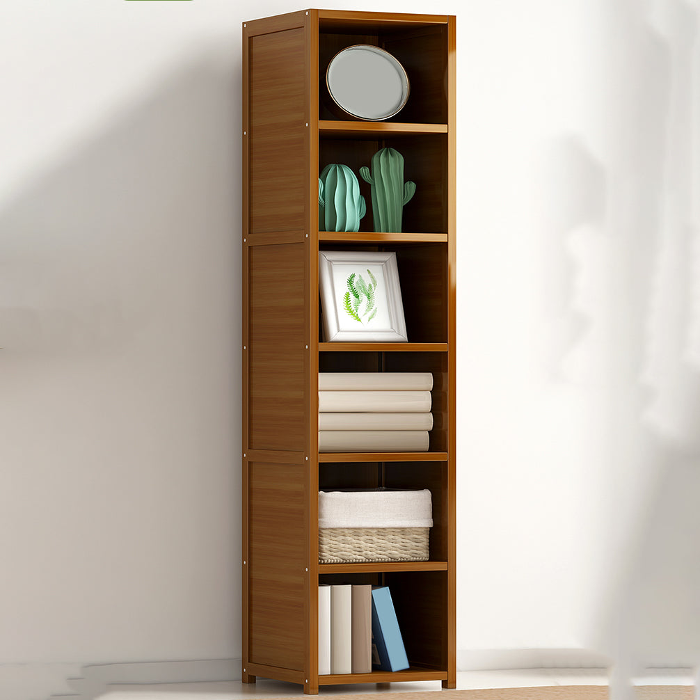 11.8"W Rectangle Accent Chest, Brown Mid-Century Modern Cabinet with Shelves Clearhalo 'Cabinets & Chests' 'cabinets_chests' 'furn' 'furn_cabinets_chests' 'Furniture' 'Living Room Furniture' 7244544