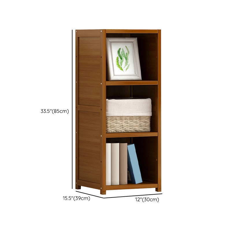 11.8"W Rectangle Accent Chest, Brown Mid-Century Modern Cabinet with Shelves Clearhalo 'Cabinets & Chests' 'cabinets_chests' 'furn' 'furn_cabinets_chests' 'Furniture' 'Living Room Furniture' 7244547