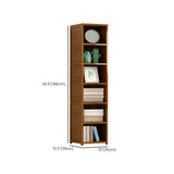 11.8"W Rectangle Accent Chest, Brown Mid-Century Modern Cabinet with Shelves Clearhalo 'Cabinets & Chests' 'cabinets_chests' 'furn' 'furn_cabinets_chests' 'Furniture' 'Living Room Furniture' 7244549