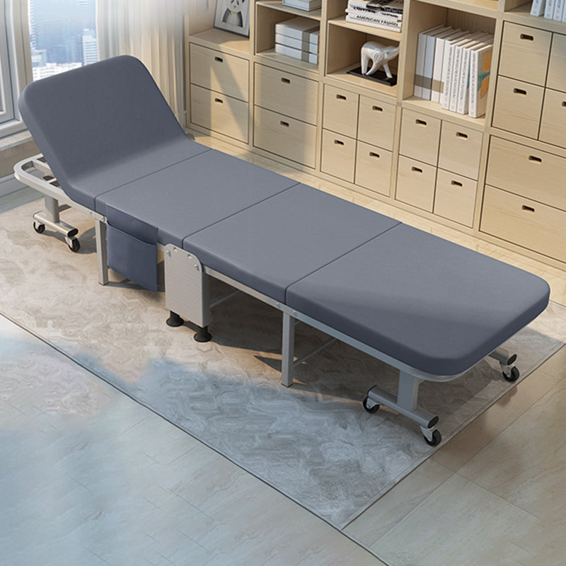 Scandinavian Recliner Gray Metal Solid Color Standard Position Lock With Legs Tech Cloth Clearhalo 'Chairs & Seating' 'furn' 'furn_recliners' 'Furniture' 'Living Room Furniture' 'Recliners' 7250187