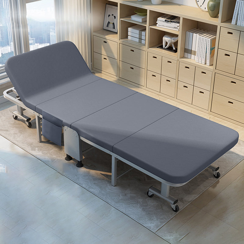 Scandinavian Recliner Gray Metal Solid Color Standard Position Lock With Legs 75"L x 31"W x 12"H Tech Cloth Clearhalo 'Chairs & Seating' 'furn' 'furn_recliners' 'Furniture' 'Living Room Furniture' 'Recliners' 7250188