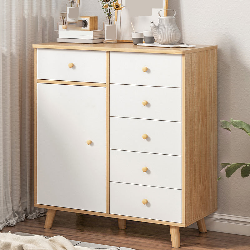 Contemporary Storage Chest Manufactured Wood Storage Chest Dresser 31"L x 15"W x 35"H 6 Clearhalo 'Bedroom Furniture' 'Dressers & Chests' 'dressers_chests' 'furn' 'furn_dressers_chests' 'Furniture' 7250799