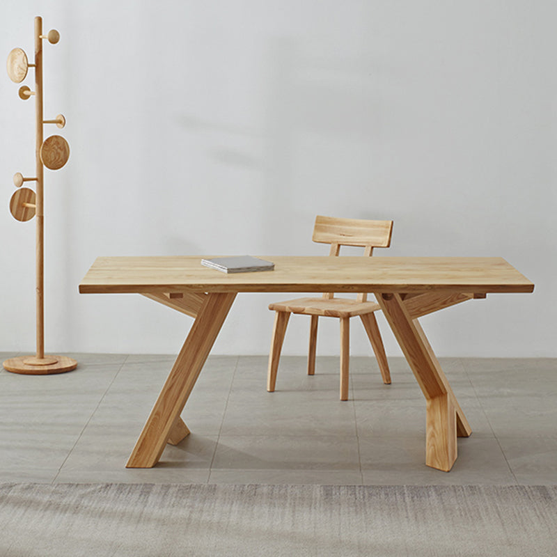 Modern Style Dinette Set 1/2/4/5 Pcs Rectangle Solid Wood Dinette Table with Chair