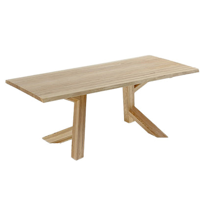 Moderner essenette Set 1/2/4/5 PCs Rechteck fester Holzfischtisch mit Stuhl