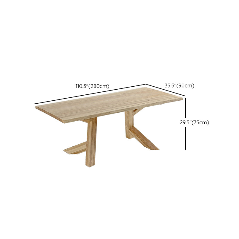 Moderner essenette Set 1/2/4/5 PCs Rechteck fester Holzfischtisch mit Stuhl