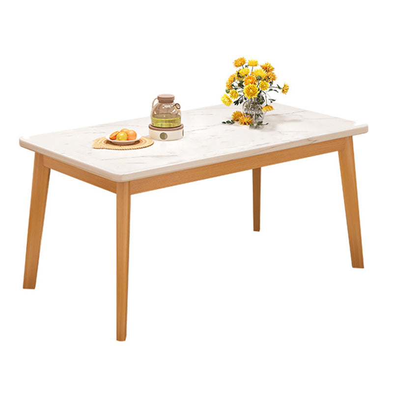 Modern 1/3/5 Pieces Dining Room Table Rectangle Wood Furniture for Home Clearhalo 'Dining Room Sets' 'Dining Tables & Seating' 'dining_room_set' 'furn' 'furn_dining_room_set' 'Furniture' 'Kitchen & Dining Furniture' 7251038