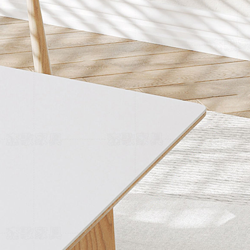 モダンなダイニングテーブルセットウッドベースのキッチン家具セット付き1/4/7ピース