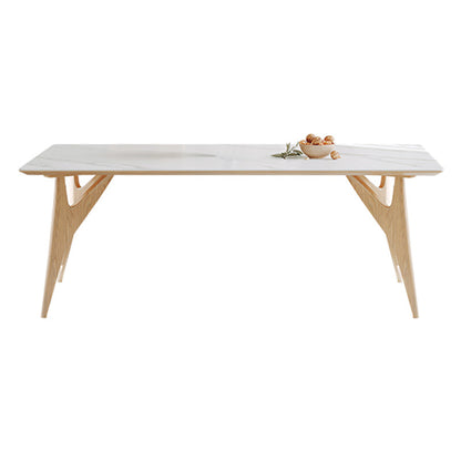 モダンなダイニングテーブルセットウッドベースのキッチン家具セット付き1/4/7ピース