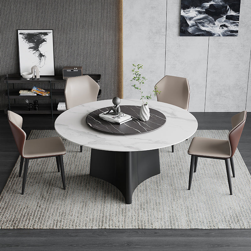 Set di tavoli da pranzo moderna 1/3/4/7 pezzi con mobili da cucina a base di metallo