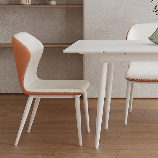 Contemporaneo 1/2/5/6/7 pezzi sala da pranzo set di mobili in pietra rettangolo in bianco