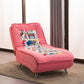 Modern Cotton Blend Lounge Chair Armless Adjustable Sleeper Chair Bed Red Clearhalo 'Chairs & Seating' 'Chaise Lounge' 'chaise_lounge' 'furn' 'furn_chaise_lounge' 'Furniture' 'Living Room Furniture' 7251355