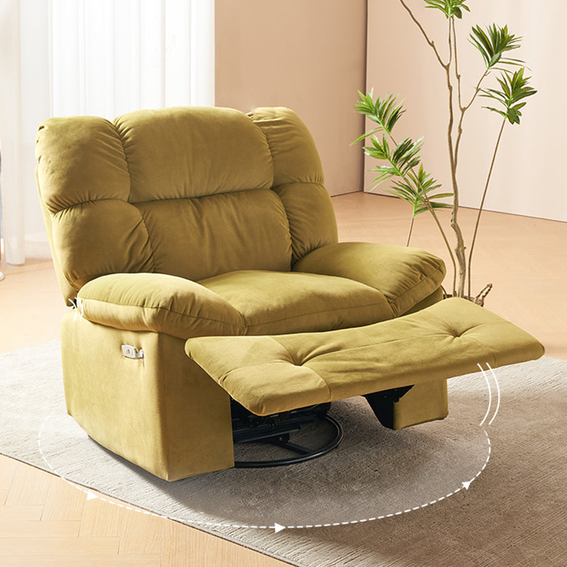 Fauteuil inclinable rembourré en couleur de couleur unie avec verrouillage de position