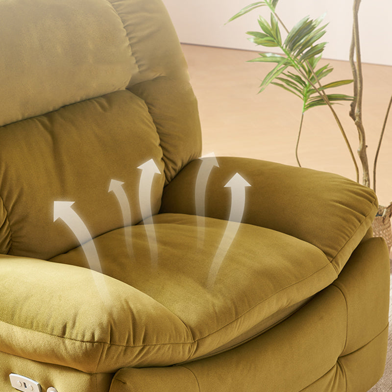 Fauteuil inclinable rembourré en couleur de couleur unie avec verrouillage de position