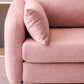 26" Wide Contemporary Sofa Fabric Pillows Seating with Storage