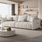 39" Wide Contemporary Sofa Fabric 5 Seater Pillows Tufted Seating