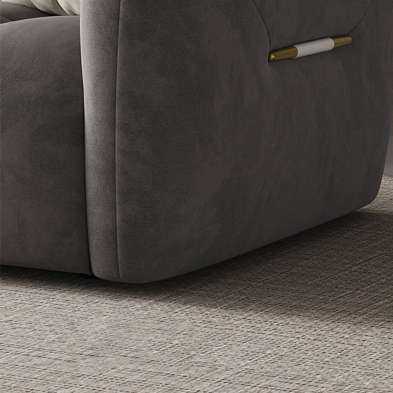 39" Wide Contemporary Sofa Fabric 5 Seater Pillows Tufted Seating