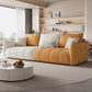 39" Wide Contemporary Sofa Fabric 5 Seater Pillows Tufted Seating