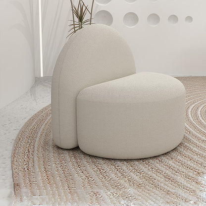 Asiento estacionario blanco sin brazo de tela de sofá de 39 "de ancho