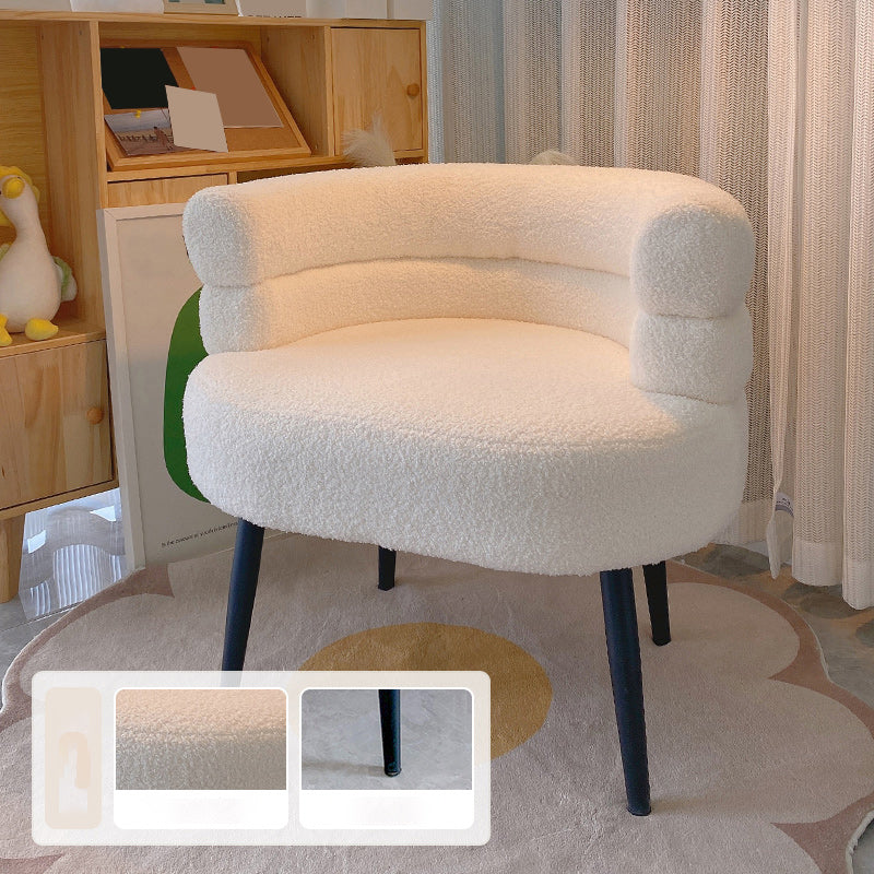 Ultra-Modern Arms Included Armchair Solid Color Arm Chair for Living Room