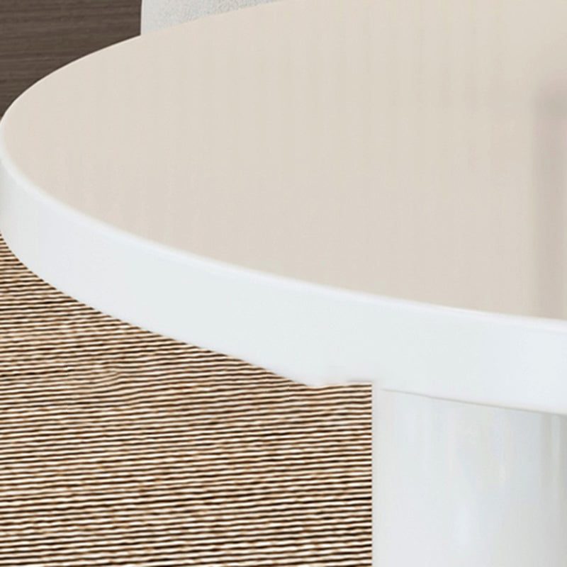 Contemporary Round Coffee Table Set Pedestal Wood Cocktail Table Clearhalo 'Coffee & Accent Tables' 'Coffee Tables' 'coffee_tables' 'furn' 'furn_coffee_tables' 'Furniture' 'Living Room Furniture' 7251656
