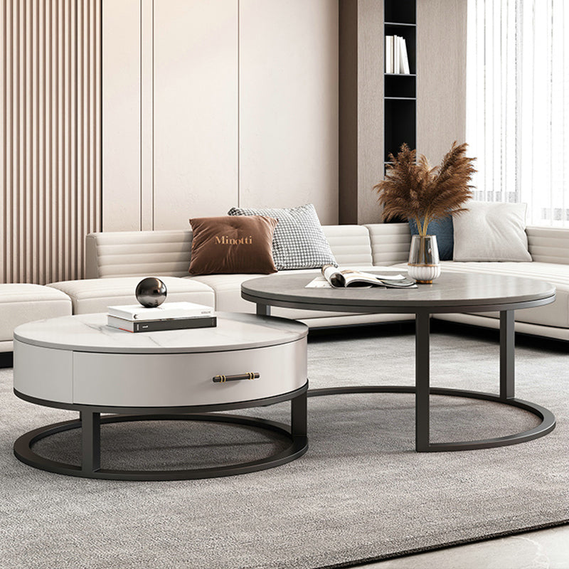 Tavolino in ardesia tavolino tavolino rotondo con cassetti