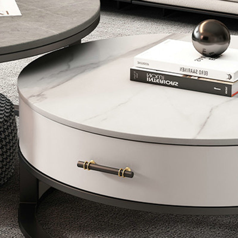 Tavolino in ardesia tavolino tavolino rotondo con cassetti