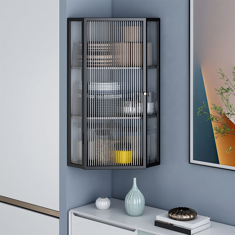 Mobile moderno mobile in metallo mobile a buffet montato a parete per sala da pranzo