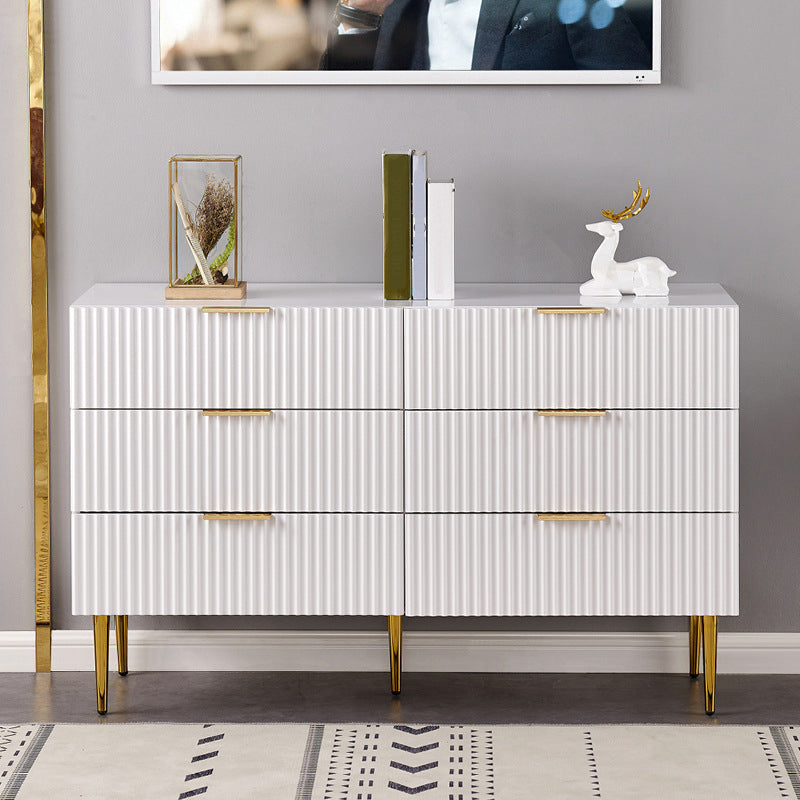 Classic Glam Storage Chest Manufactured Wood Dresser with 2/3/4/5/6 Drawers Clearhalo 'Bedroom Furniture' 'Dressers & Chests' 'dressers_chests' 'furn' 'furn_dressers_chests' 'Furniture' 7252090