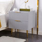 Classic Glam Storage Chest Manufactured Wood Dresser with 2/3/4/5/6 Drawers 19.7"L x 16.5"W x 23.6"H Grey Clearhalo 'Bedroom Furniture' 'Dressers & Chests' 'dressers_chests' 'furn' 'furn_dressers_chests' 'Furniture' 7252092