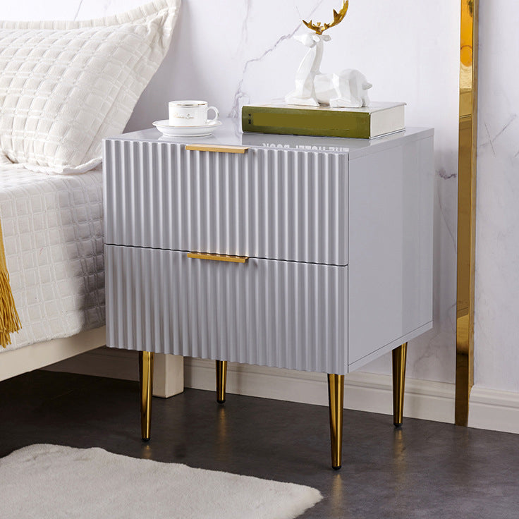 Classic Glam Storage Chest Manufactured Wood Dresser with 2/3/4/5/6 Drawers 19.7"L x 16.5"W x 23.6"H Grey Clearhalo 'Bedroom Furniture' 'Dressers & Chests' 'dressers_chests' 'furn' 'furn_dressers_chests' 'Furniture' 7252092