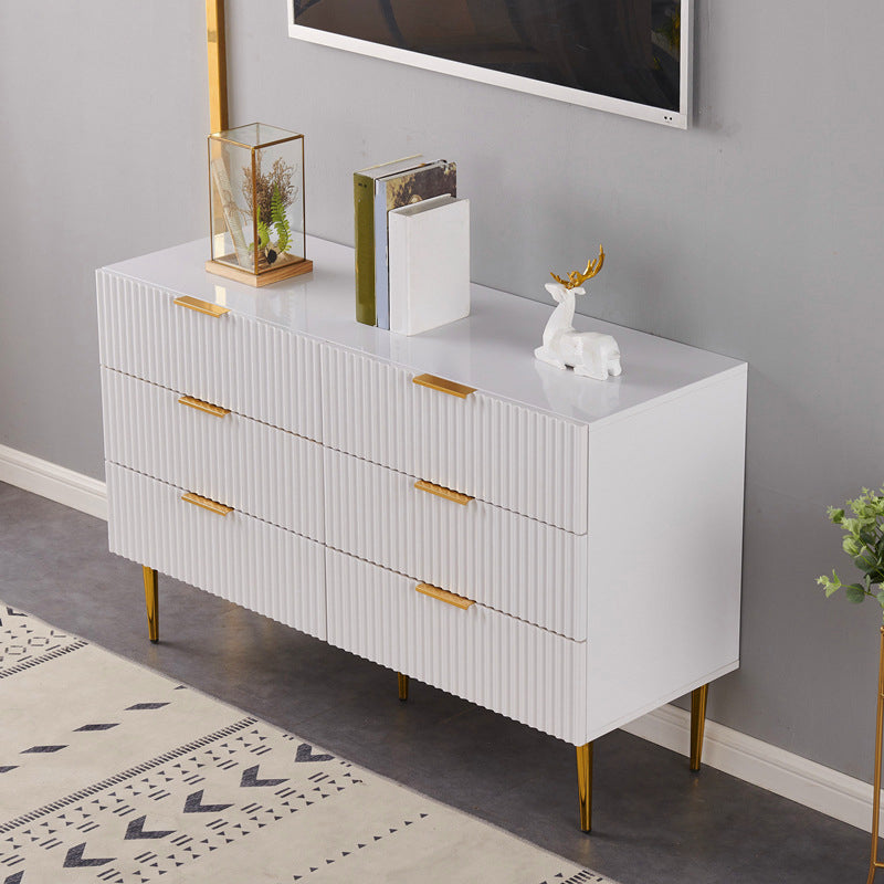 Classic Glam Storage Chest Manufactured Wood Dresser with 2/3/4/5/6 Drawers Clearhalo 'Bedroom Furniture' 'Dressers & Chests' 'dressers_chests' 'furn' 'furn_dressers_chests' 'Furniture' 7252093