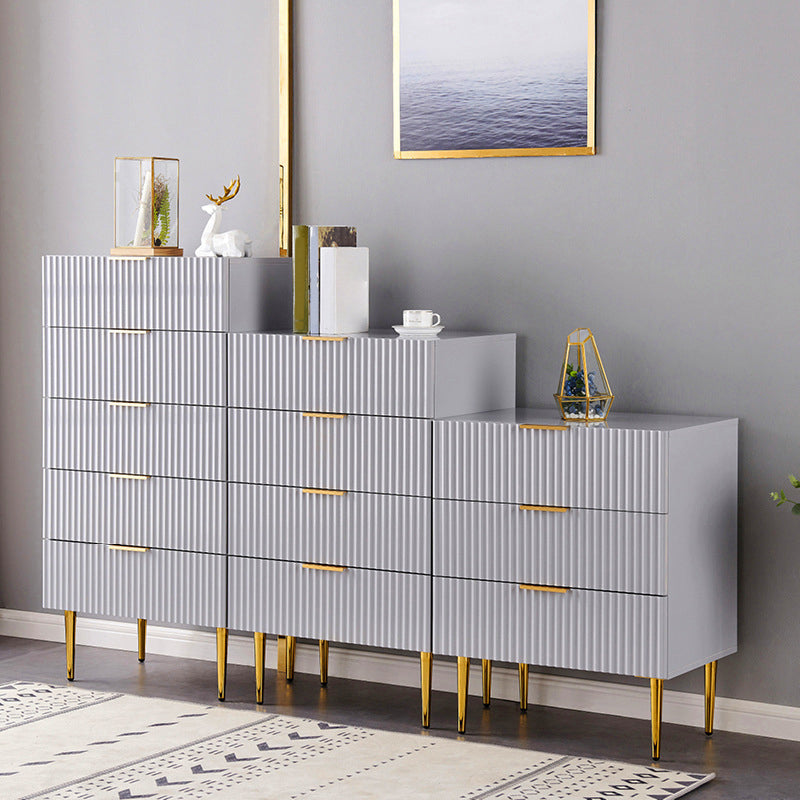 Classic Glam Storage Chest Manufactured Wood Dresser with 2/3/4/5/6 Drawers Clearhalo 'Bedroom Furniture' 'Dressers & Chests' 'dressers_chests' 'furn' 'furn_dressers_chests' 'Furniture' 7252095
