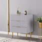 Classic Glam Storage Chest Manufactured Wood Dresser with 2/3/4/5/6 Drawers 24"L x 16"W x 30"H Grey Clearhalo 'Bedroom Furniture' 'Dressers & Chests' 'dressers_chests' 'furn' 'furn_dressers_chests' 'Furniture' 7252097