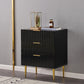Classic Glam Storage Chest Manufactured Wood Dresser with 2/3/4/5/6 Drawers 24"L x 16"W x 30"H Black Clearhalo 'Bedroom Furniture' 'Dressers & Chests' 'dressers_chests' 'furn' 'furn_dressers_chests' 'Furniture' 7252100