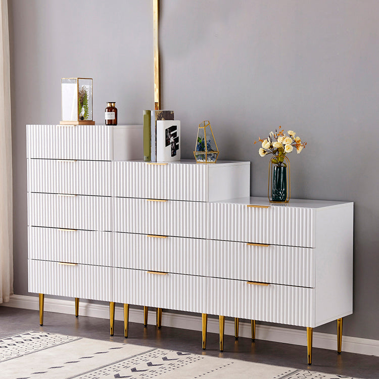 Classic Glam Storage Chest Manufactured Wood Dresser with 2/3/4/5/6 Drawers Clearhalo 'Bedroom Furniture' 'Dressers & Chests' 'dressers_chests' 'furn' 'furn_dressers_chests' 'Furniture' 7252108