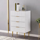 Classic Glam Storage Chest Manufactured Wood Dresser with 2/3/4/5/6 Drawers 24"L x 16"W x 37"H White Clearhalo 'Bedroom Furniture' 'Dressers & Chests' 'dressers_chests' 'furn' 'furn_dressers_chests' 'Furniture' 7252114