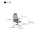 Silla de oficina moderna brazos extraíbles sin silla ergonómica angustiosa con aires transpirables