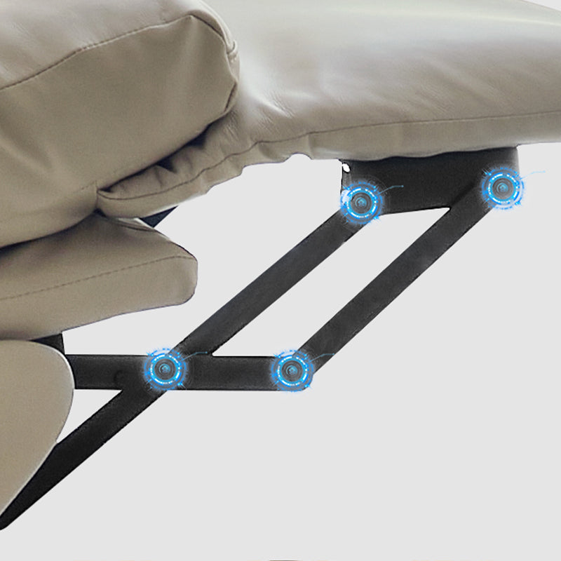 Silla de oficina de tobogán moderna con brazos acolchados de cuero altura de altura de asiento ajustable