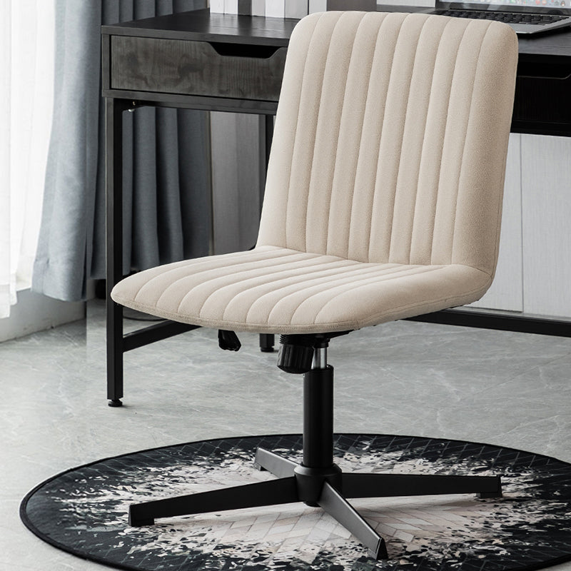 Chaise de bureau sans bras Hauteur de siège réglable sans chaise de bureau ergonomique pénible