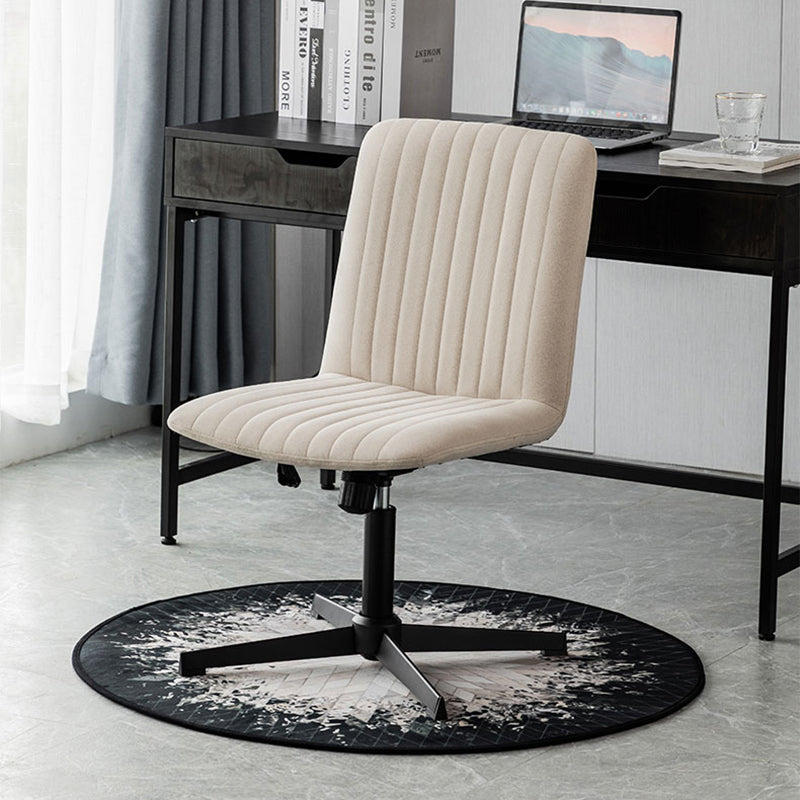 Chaise de bureau sans bras Hauteur de siège réglable sans chaise de bureau ergonomique pénible