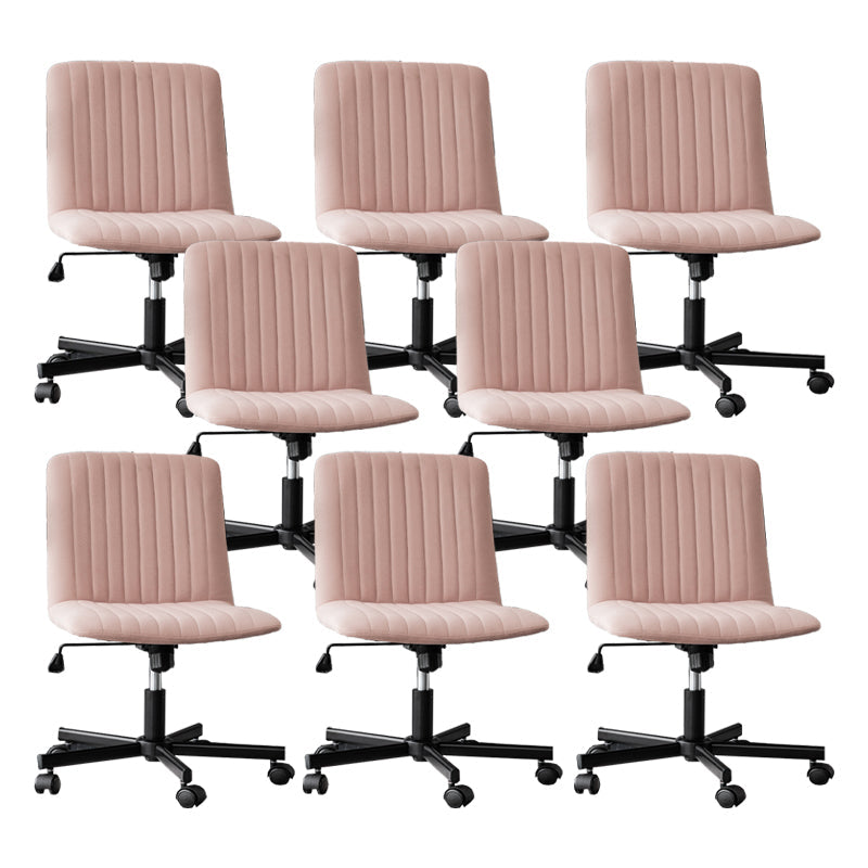 Chaise de bureau sans bras Hauteur de siège réglable sans chaise de bureau ergonomique pénible