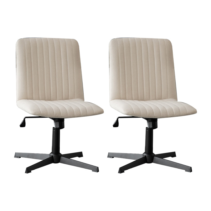 Chaise de bureau sans bras Hauteur de siège réglable sans chaise de bureau ergonomique pénible