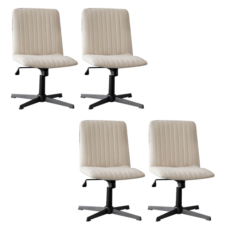 Chaise de bureau sans bras Hauteur de siège réglable sans chaise de bureau ergonomique pénible