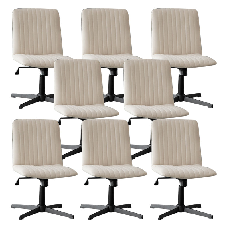 Chaise de bureau sans bras Hauteur de siège réglable sans chaise de bureau ergonomique pénible