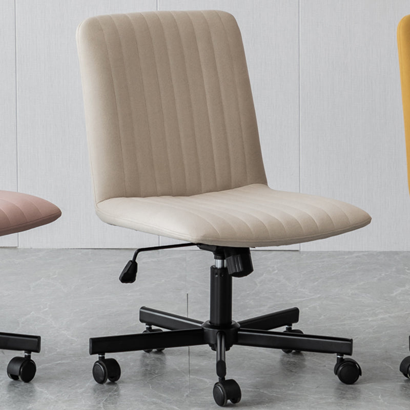 Chaise de bureau sans bras Hauteur de siège réglable sans chaise de bureau ergonomique pénible